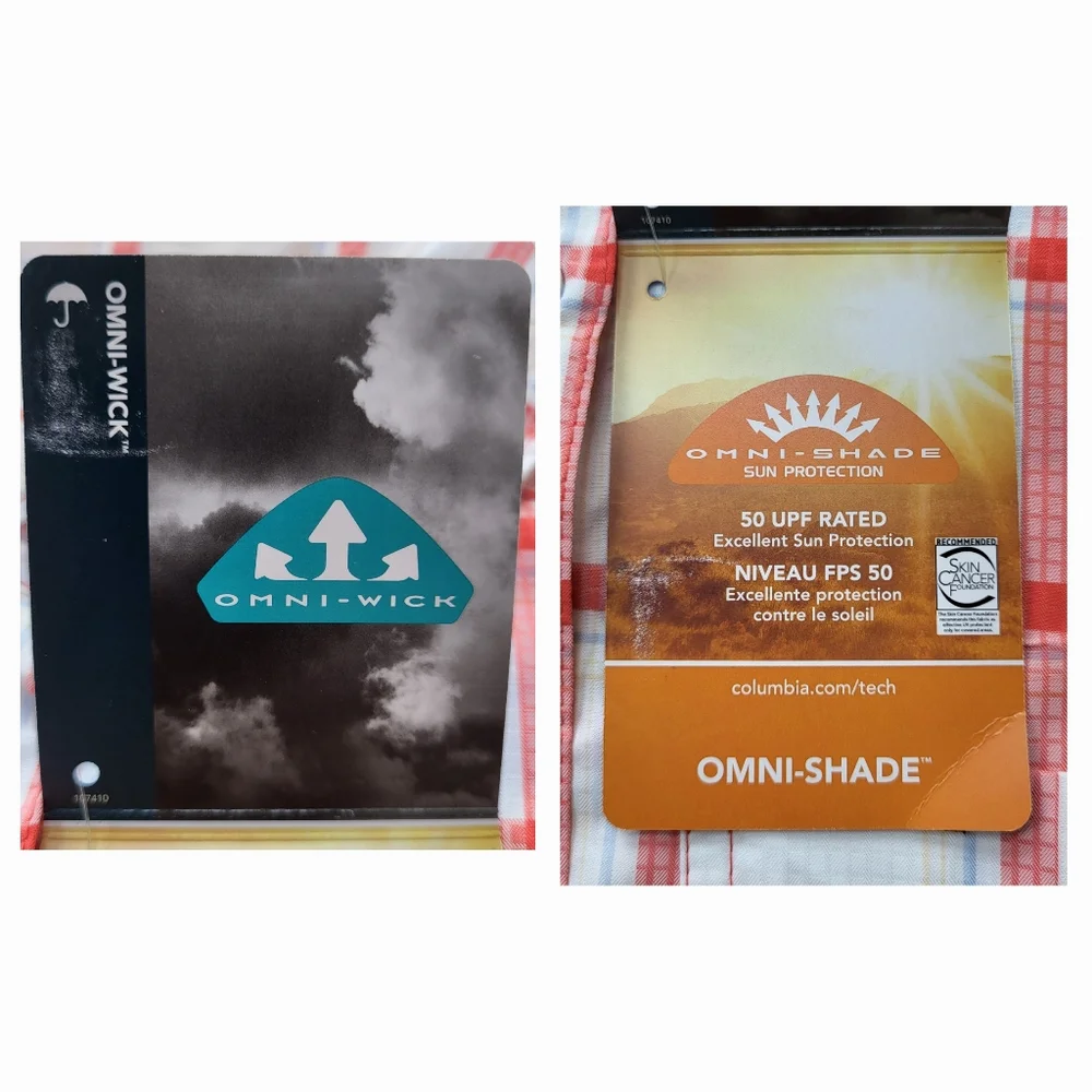 COLUMBIA Anytime Lite Sleeveless Shirt - Pink Windowpane - Size S (NWT) - Picture 13 of 16